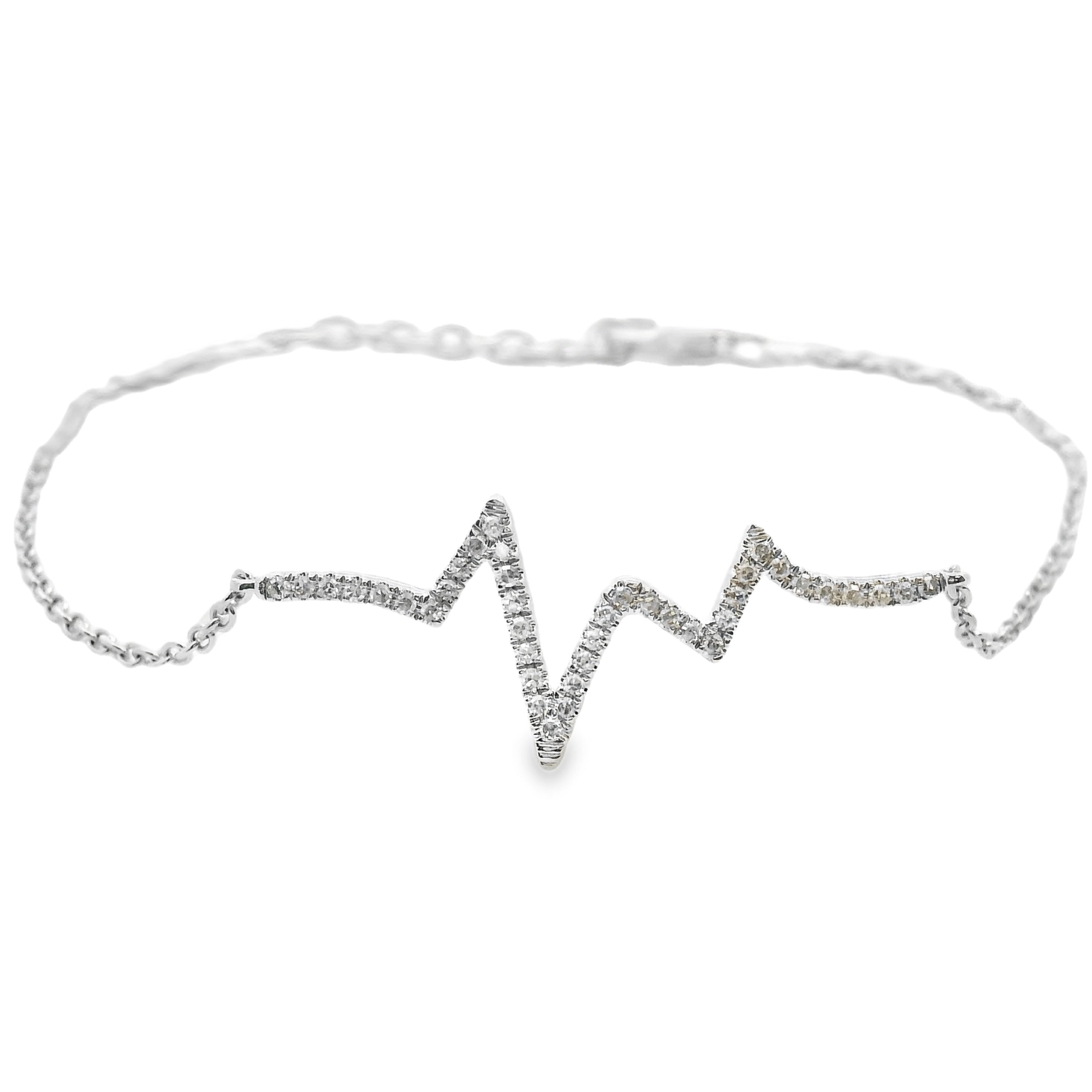 .10ct Diamond Bracelet 14KT White Gold