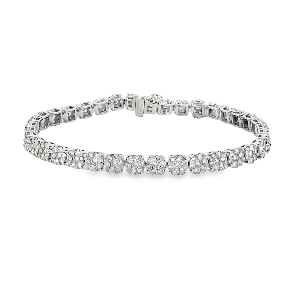Lab Grown Diamond Tennis Bracelet 10KT White Gold