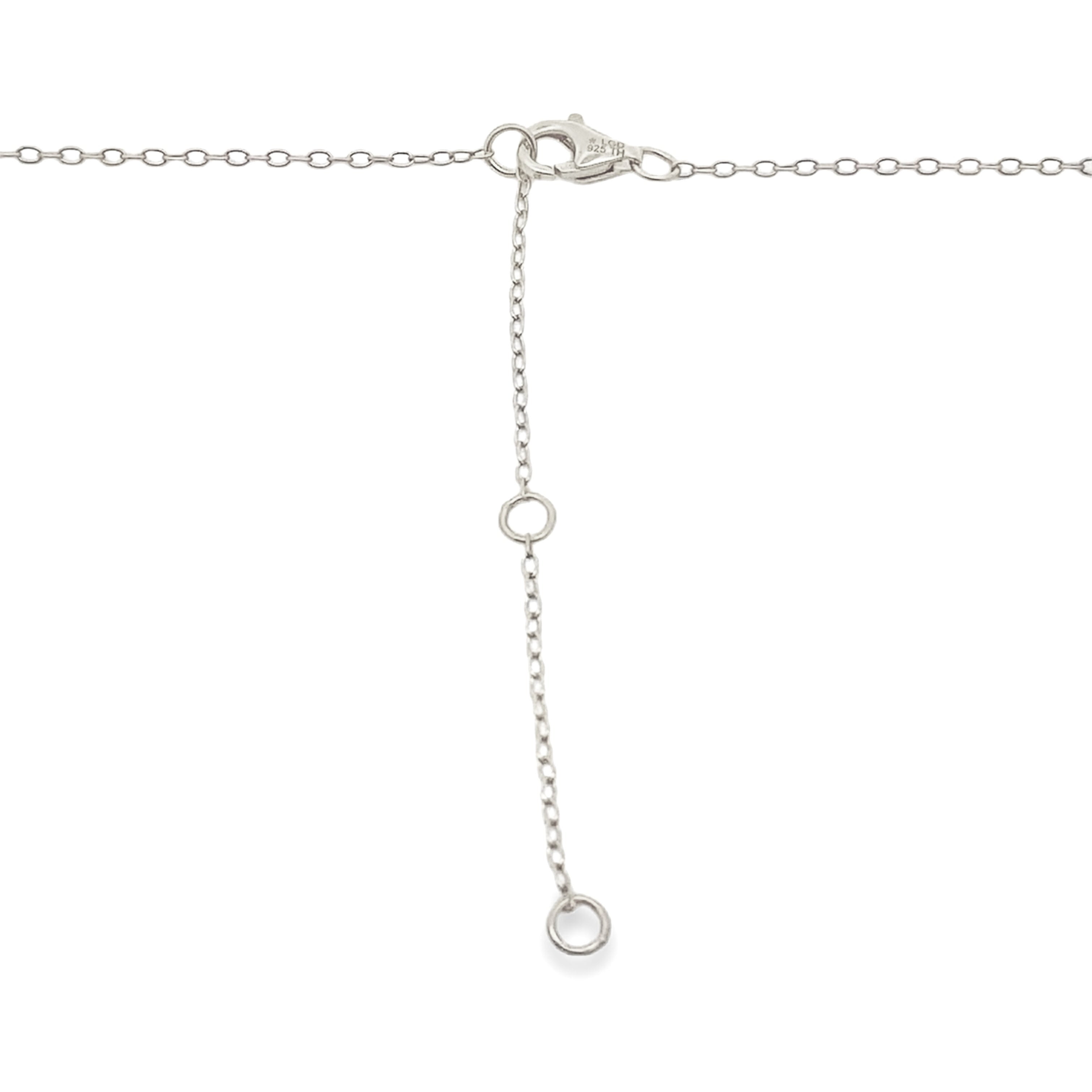 Genuine .65ct Cross Religious Pendant Sterling Silver