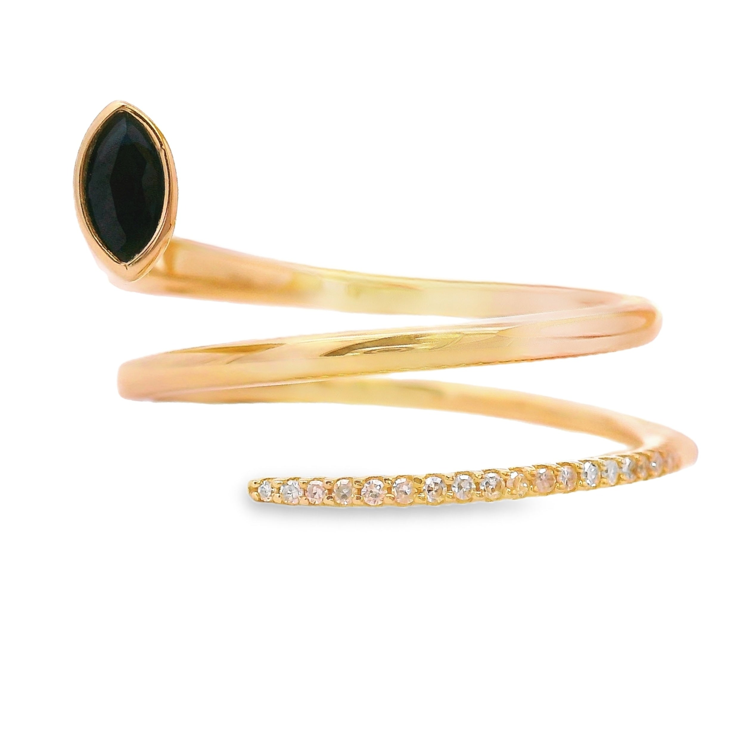 .78ct Sapphire Diamond Ring 14KT Yellow Gold