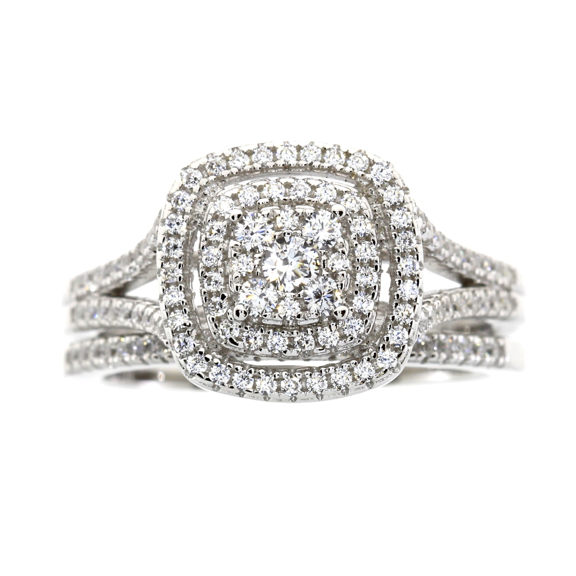 Cubic Zirconium CZ SS Bridal Sterling Silver