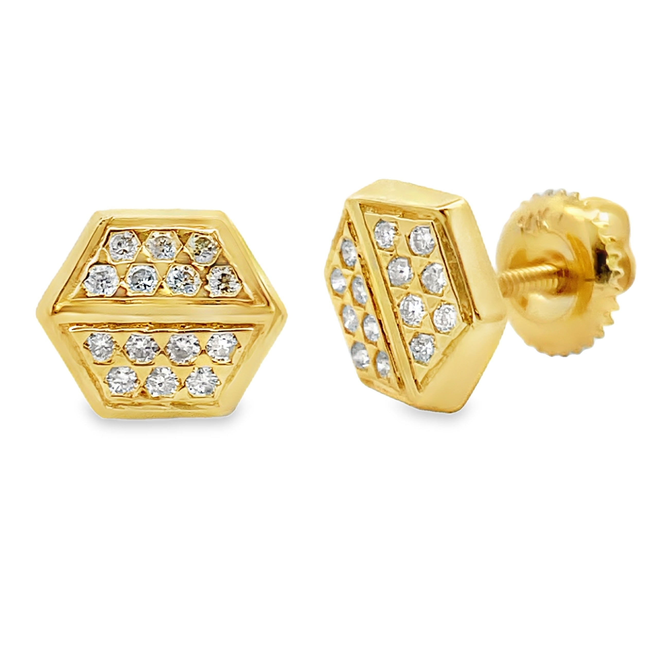 .26ct Diamond Earrings 14KT Yellow Gold
