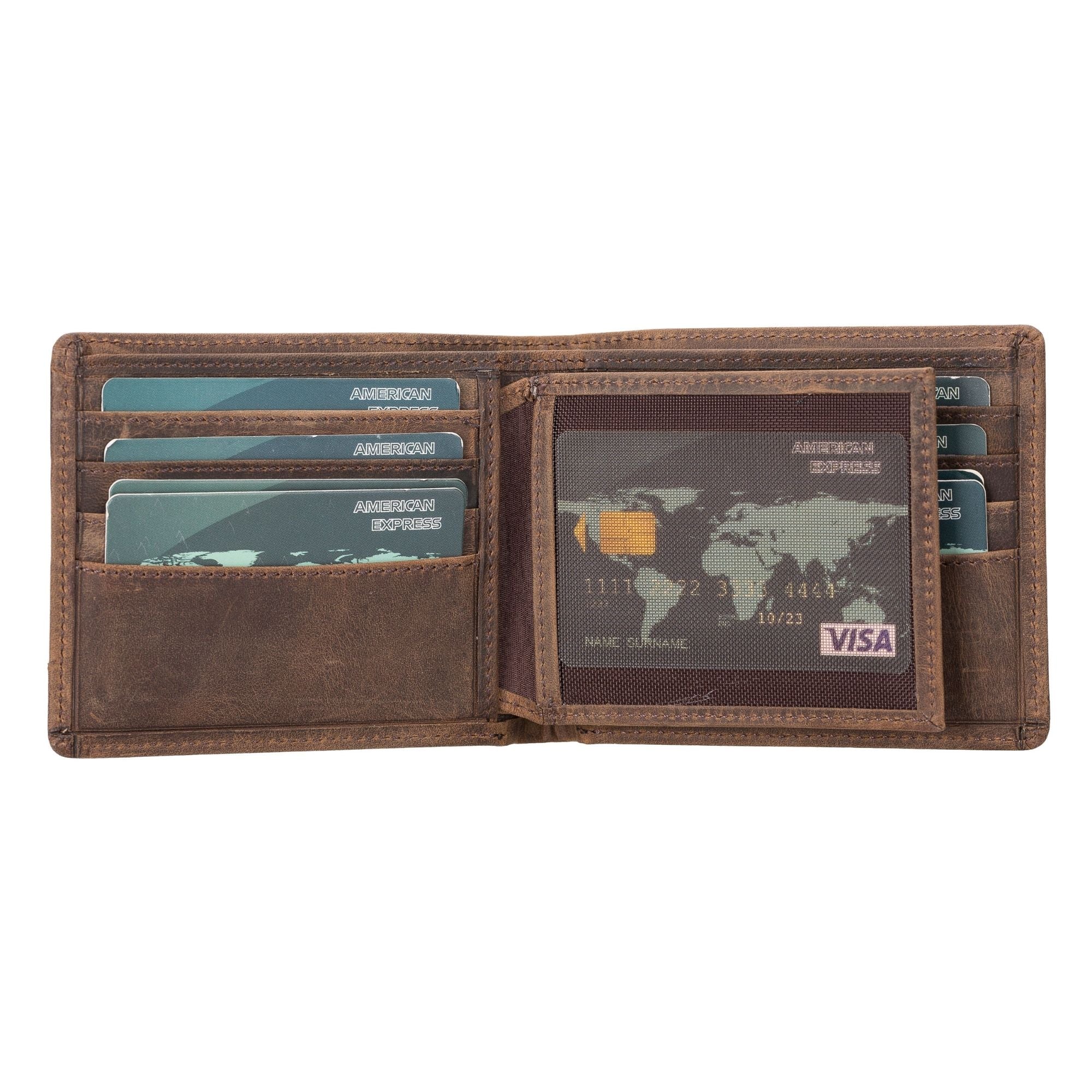 Lusk Slim Bifold Design Handcrafted Men's Genuine Leather Wallet