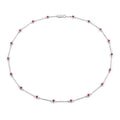 2.34 Carat Genuine Ruby .925 Sterling Silver Necklace