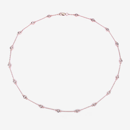 1.62 Carat Genuine Morganite .925 Sterling Silver Necklace