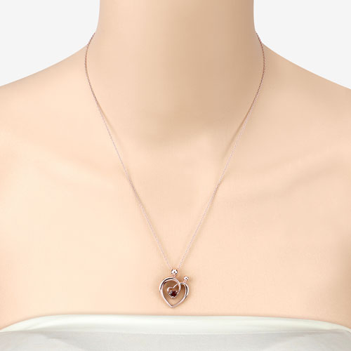 0.32 Carat Genuine Garnet .925 Sterling Silver Pendant