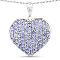 4.86 Carat Genuine Tanzanite .925 Sterling Silver Pendant