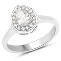 14K White Gold 0.64 Carat Genuine White Diamond Ring