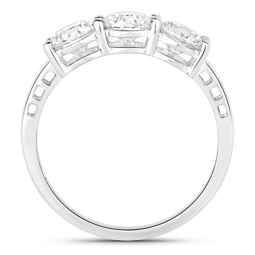 1.50 Carat Genuine Lab Grown Diamond 14K White Gold Ring