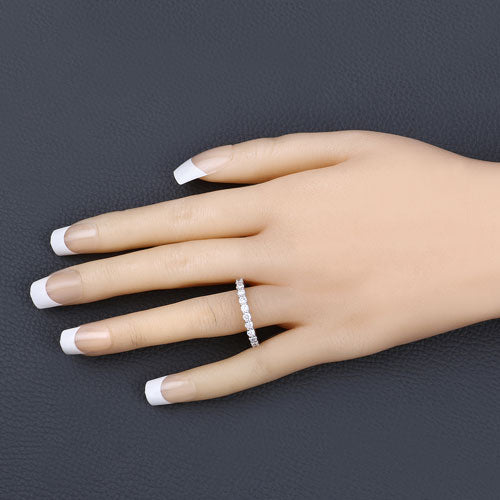 1.50 Carat Lab Grown Diamond 14K White Gold Ring