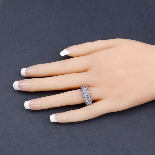 1.48 Carat Genuine Tanzanite .925 Sterling Silver Ring
