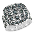 2.60 Carat Genuine Blue Sapphire .925 Sterling Silver Ring