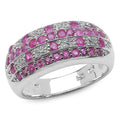 1.02 Carat Genuine Ruby .925 Sterling Silver Ring