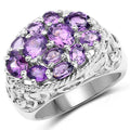 2.64 Carat Genuine Amethyst .925 Sterling Silver Ring