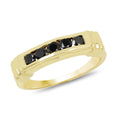 0.50 Carat Genuine Black Diamond .925 Sterling Silver Ring