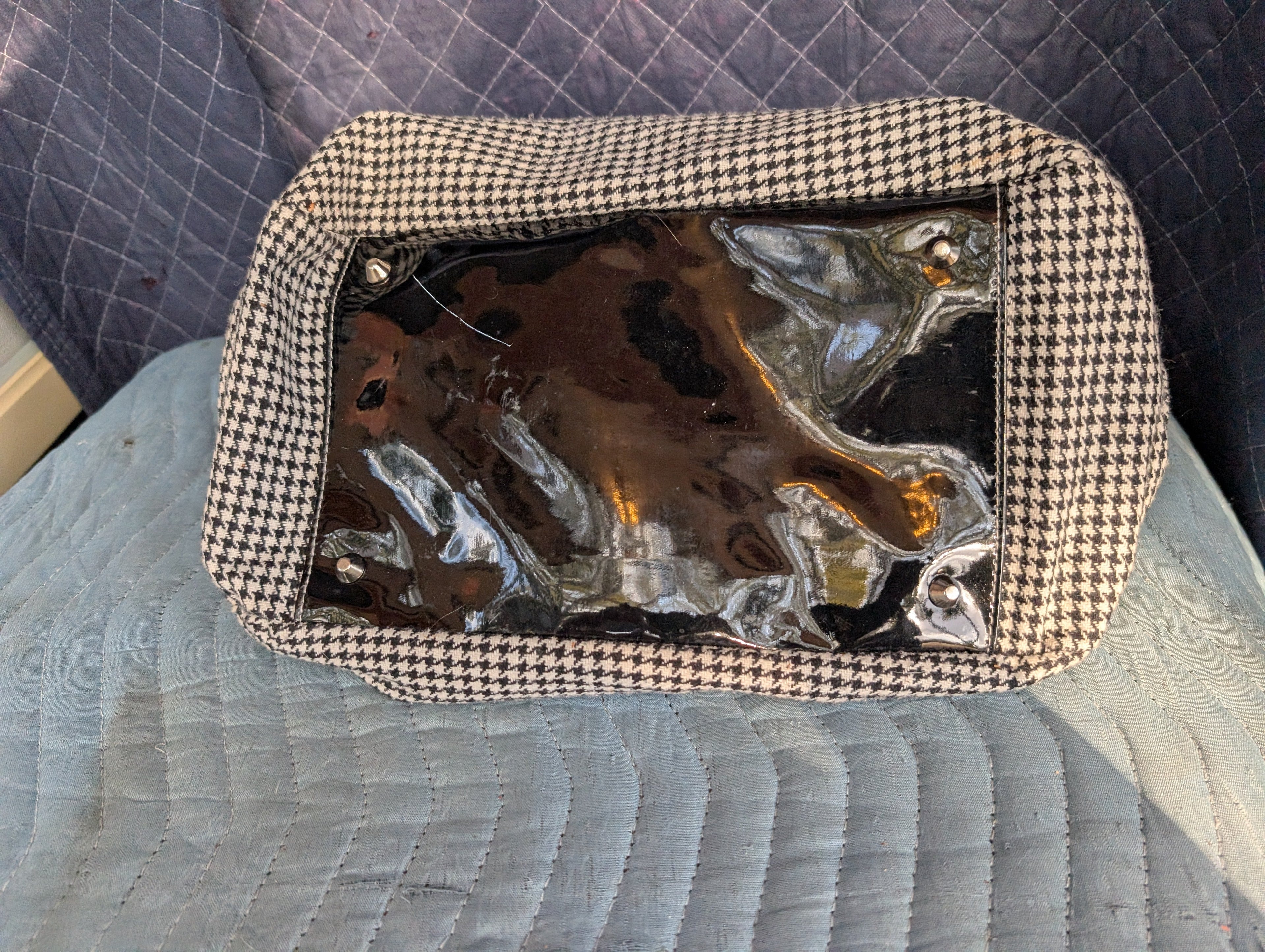 Houndstooth handbag