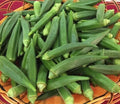 Emerald Okra Seeds - 25+ Heirloom Non-GMO Seeds - Abelmoschus esculentus