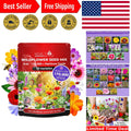 Wildflower Seed Mix – 170,000 Seeds, 35 Varieties for Vibrant Gardens, Non-GMO, Native Plant Seeds