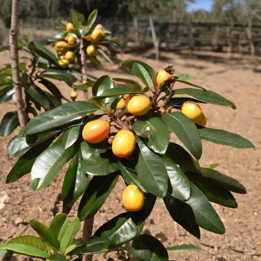 Loquat Fruit Tree - 4 FT to 6 FT - Louisiana Grown - Eriobotrya japonica