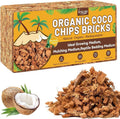 Coco Husk Chips 1.1 LB Organic Coconut Coir Chips for Plants - 100% Natural Mulch, Soil Amendment, Hydroponics