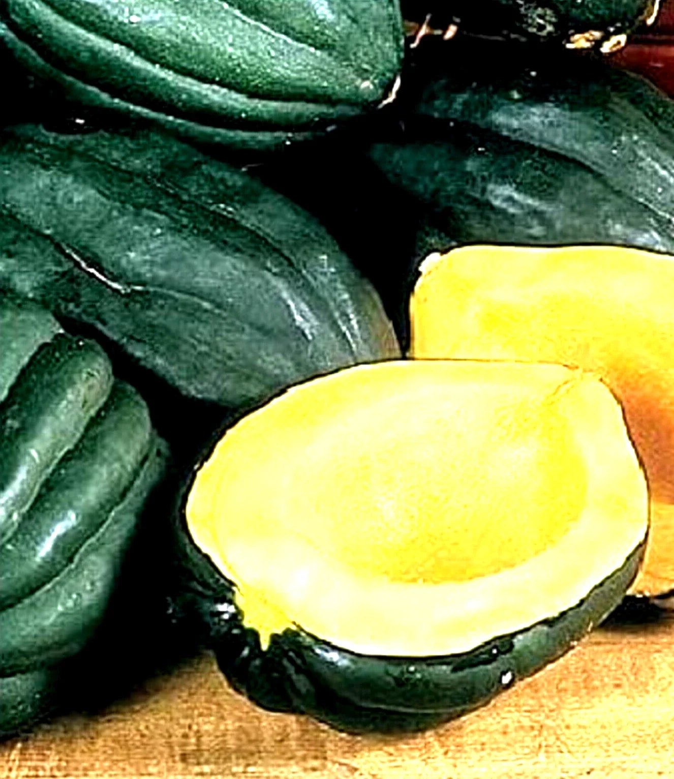 Table Queen Acorn Squash Seeds - 10 Non-GMO Seeds - Cucurbita pepo - Heirloom Variety for Home Gardening