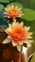 Orange Yellow Lotus Seeds - 5 Pack - Nelumbo nucifera - Flowering Hardy Tropical Plant