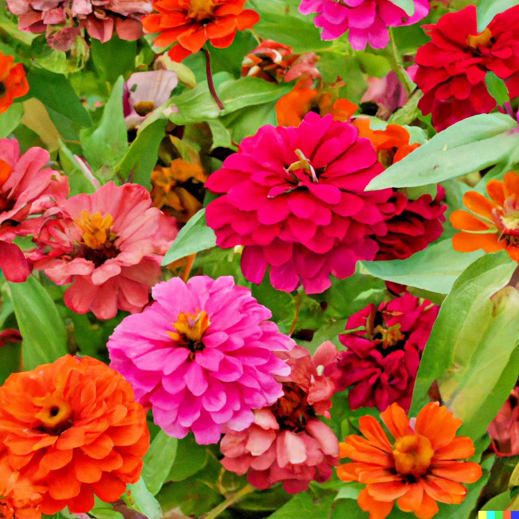 Giant Dahlia Flower Seeds - 500+ Count California Giants Annual Mix (Zinnia elegans)