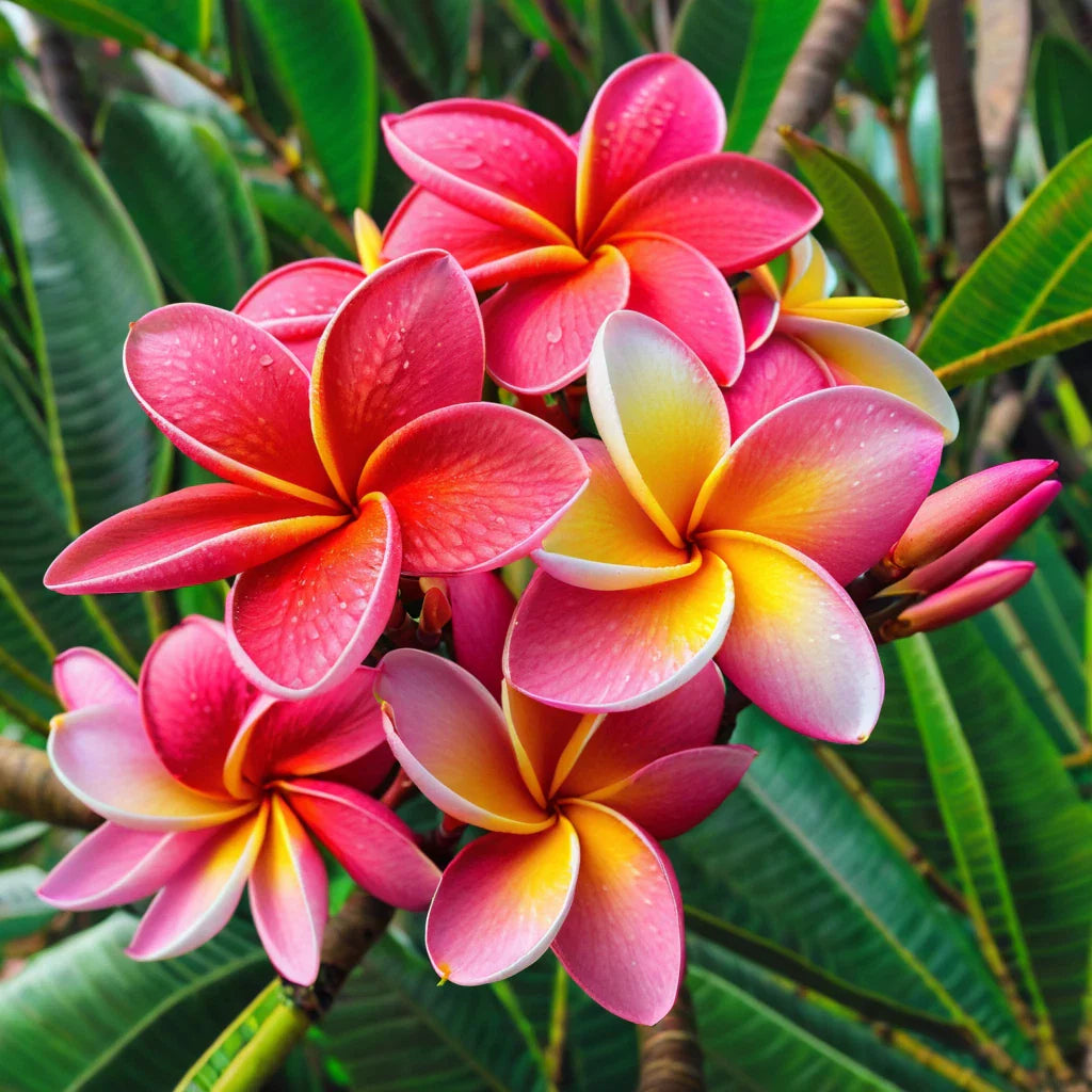 Plumeria Seeds - 5 Orange Pink Hawaiian Flower Seeds - Perennial Plant (Plumeria spp.)