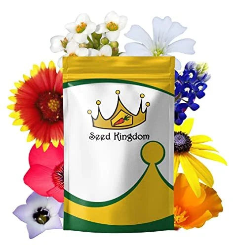 Wildflower Mix Seeds 1/4 Lb Annual 21 Varieties Non-GMO Flower Seeds (Approx. 140,000 Seeds)