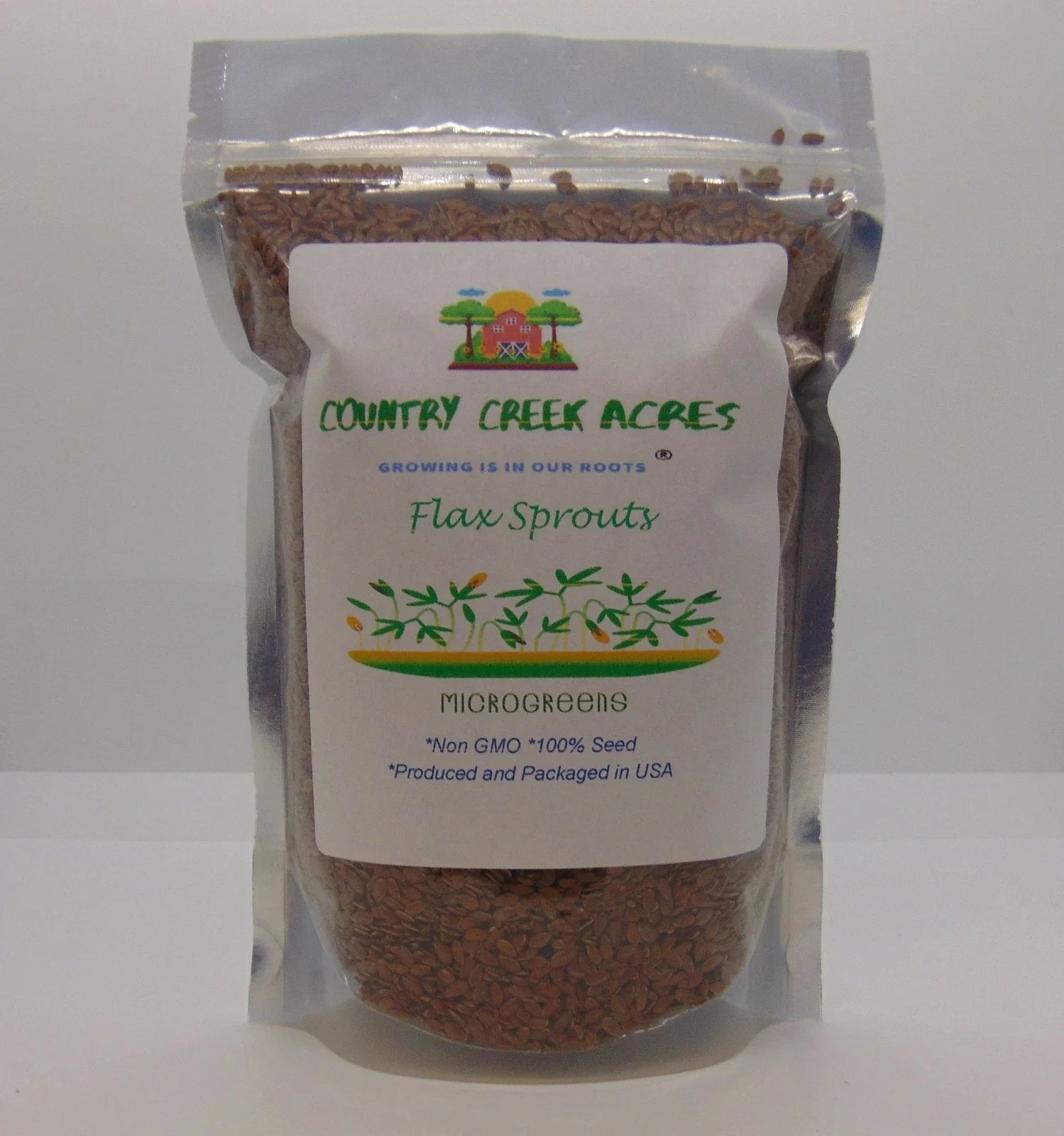 Flax Seeds 2 oz Organic Whole Seeds Rich in Omega-3 ALA Linum usitatissimum
