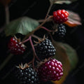 Apache Thornless Blackberry Live Plant - Quart Pot, Single Starter Plant (Rubus fruticosus 'Apache')