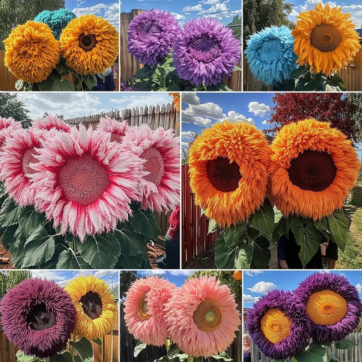 Sunflower Seeds for Planting - 700 Giant Teddy Bear Heirloom Non-GMO - Perfect for Gardens (Helianthus annuus)