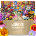 Wildflower Seed Mix 1 Ounce Midwest Regional Variety for Planting - 15,000 Flower Seeds