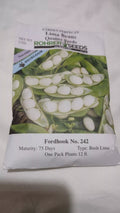 Lima Bean Seeds 2oz Heirloom Non-GMO Bush Type 75 Days Maturity