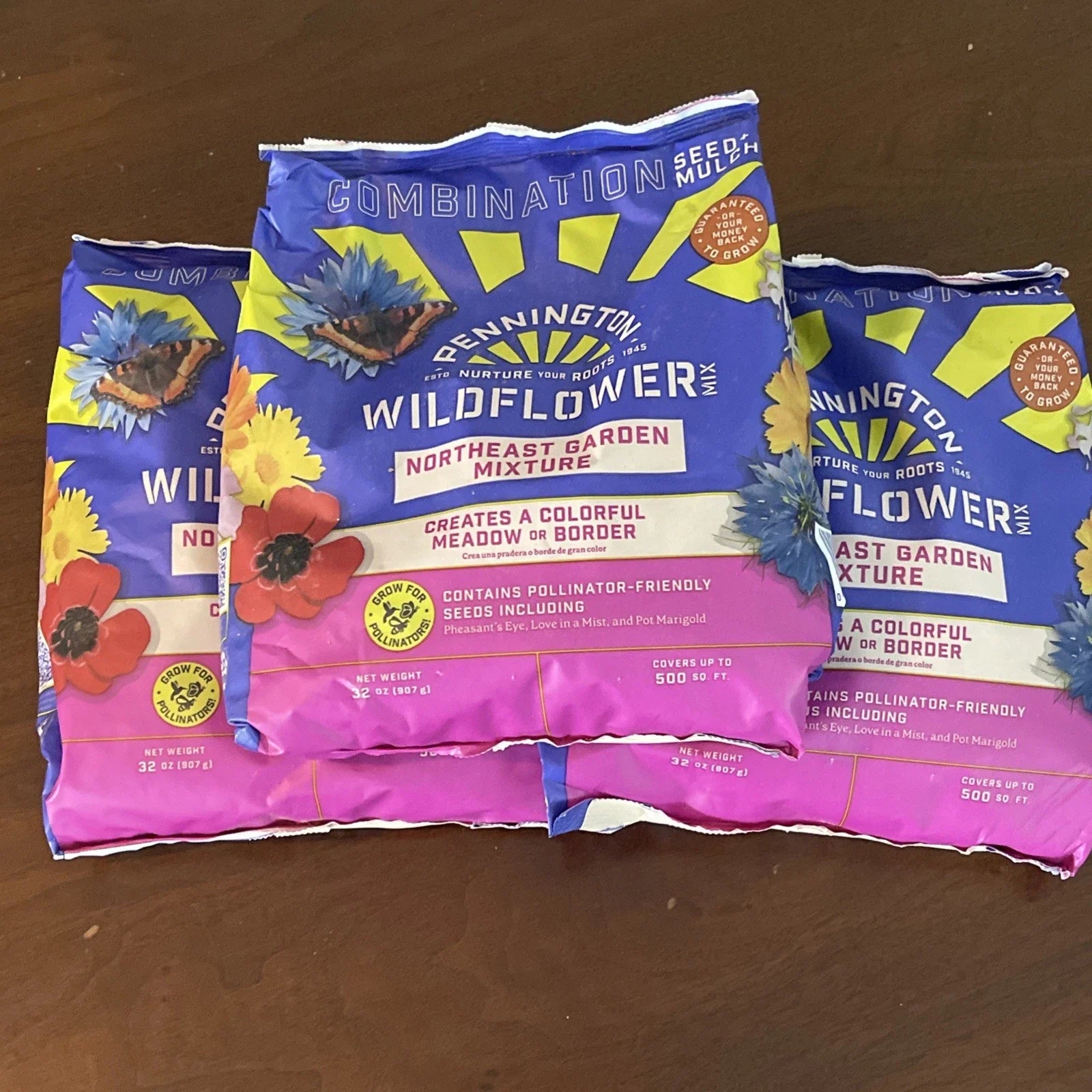 Pennington Wildflower Mix 32oz - Pollinator Friendly Seed Bags, NE Variety, Eco-Friendly Gardening Supplies
