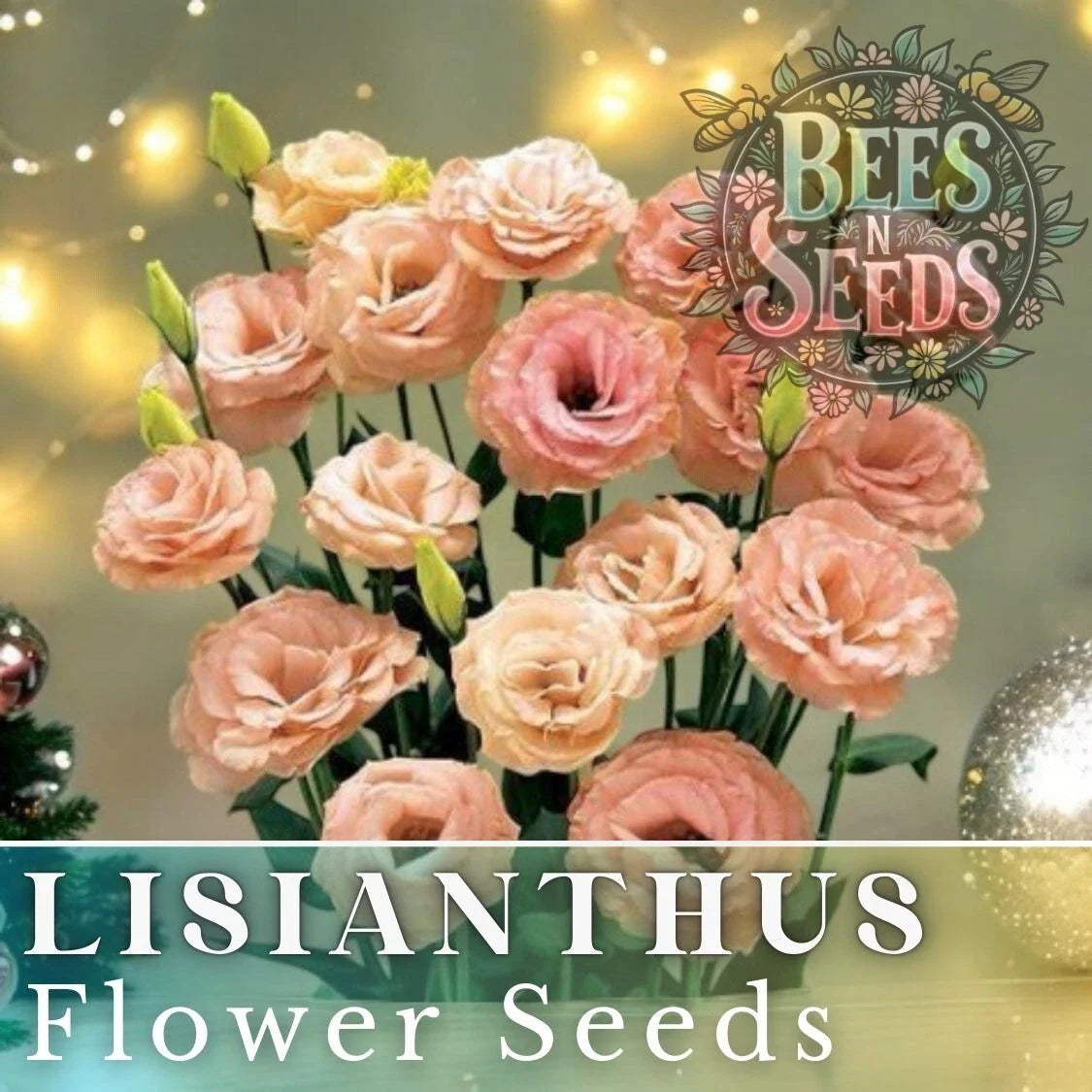 Lisianthus Seeds - Coral Momento - Non-GMO Heirloom Flower Seeds - 125-5000 Seeds - Eustoma grandiflorum