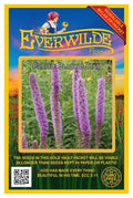 Prairie Blazing Star Wildflower Seeds 1 Oz - Liatris pycnostachya - Everwilde Farms Mylar Seed Packet