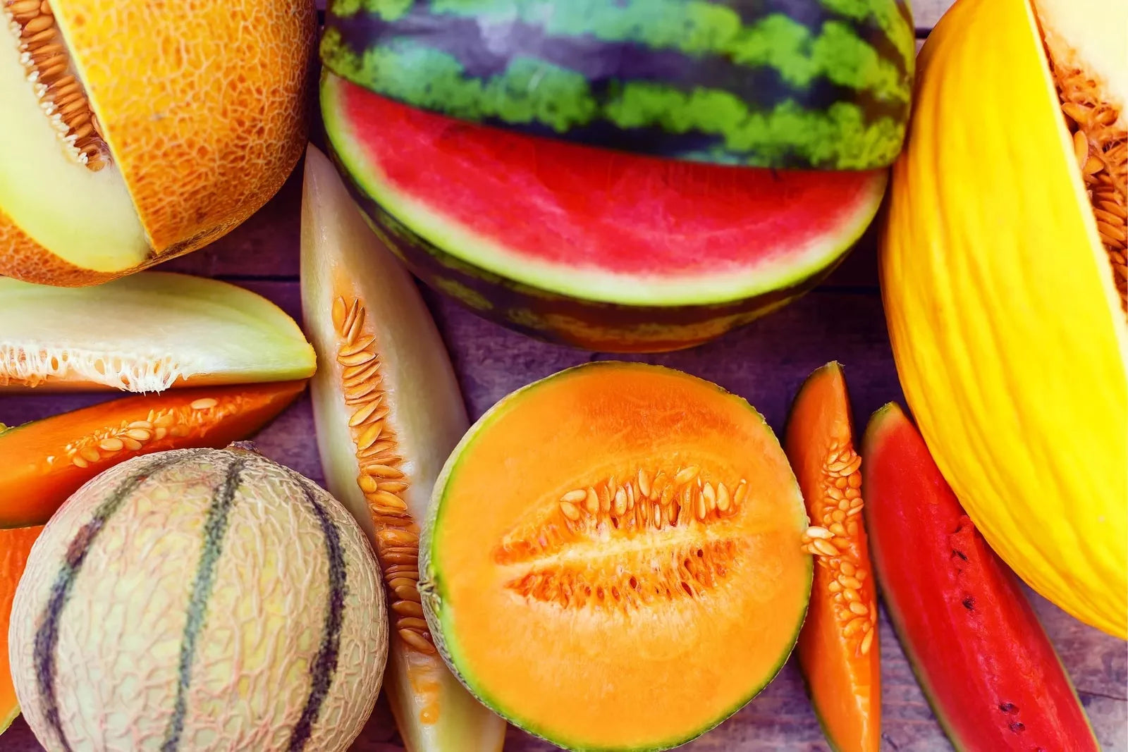 Garden Melon Mix Seeds - 30 Pack, Easy to Grow, Flavorful Varieties, Cucumis melo