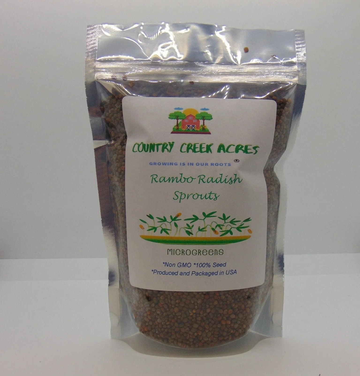 Rambo Radish Microgreen Sprouting Seeds - 2 Ounce Packet - Brassica Rapa Varietal
