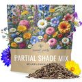 Wildflower Seeds 1 Ounce Partial Shade Mix - Annual & Perennial Varieties for Gardens - 7000 Seeds
