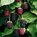 Boysenberry Plant Thornless 1 Bare Root Rubus ursinus × Rubus idaeus Hybrid Fruit Starter Plant
