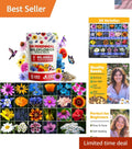 Wildflower Seed Mix 3oz - 90,000+ Seeds - Easy Growing Guide Included - Native Wildflowers for Garden - Biodiversity Boost