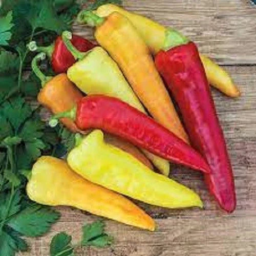 Sweet Banana Pepper Seeds - Premium Heirloom Variety - Versatile Culinary Use - Capsicum annuum