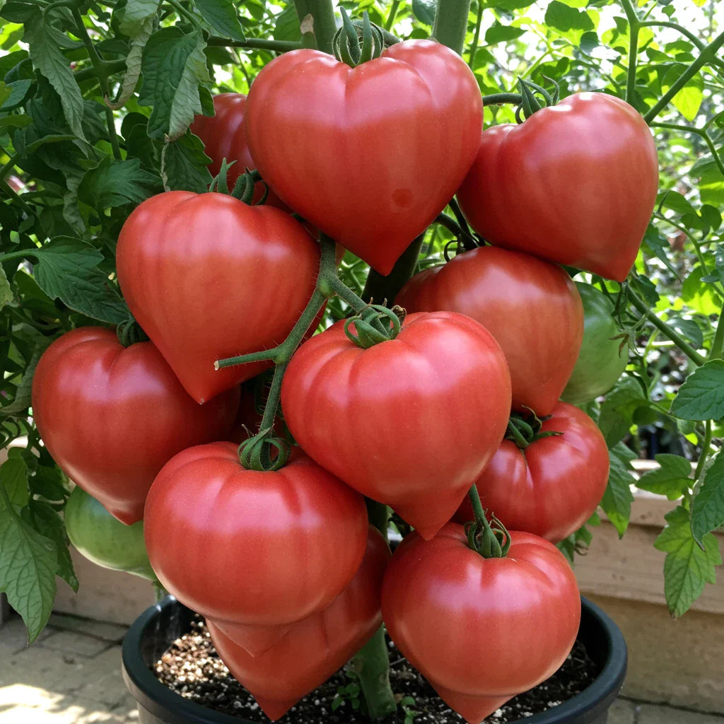 Giant Oxheart Tomato Seeds - 20 Heirloom Non-GMO Seeds - Rare & Tasty Variety - Perfect for Home Gardening