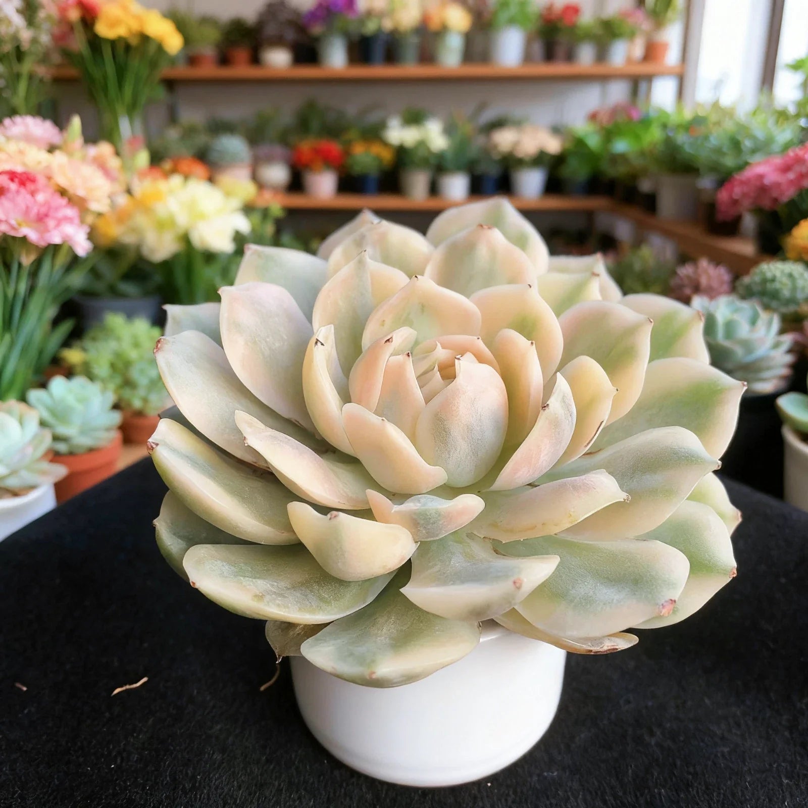 Echeveria Onslow Variegated Succulent Plant - 3 Inch Bare Root Easy Care - Echeveria Onslow Variegated - Rare Live Succulent