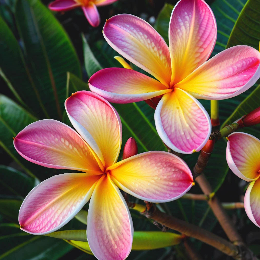 Purple Yellow Plumeria Seeds - 5 Perennial Hawaiian Flower Seeds (Plumeria spp.)
