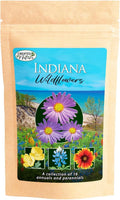 Wildflower Seed Mix - 325 Sq Ft - Indiana Blend - 16 Varieties - Over 40,000 Seeds - Native Pollinator Plants