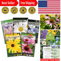 Flower Seed Collection - 5 Non-GMO Perennial Varieties for Endless Blooms - Ideal for Gardens and Landscapes