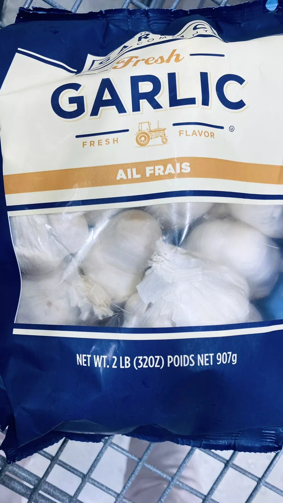Fresh Garlic Bulbs 2lb All Natural Ail Frais (32 oz/907g) for Cooking and Planting