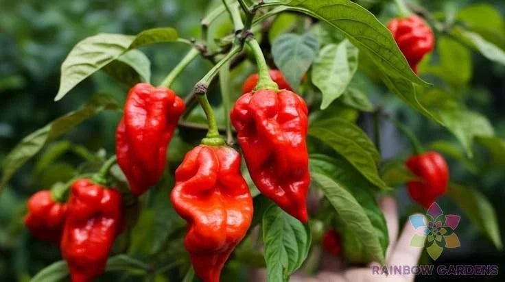 Trinidad Scorpion Hot Pepper - 25+ Seeds - Capsicum chinense - Garden Planting - USA Shipping